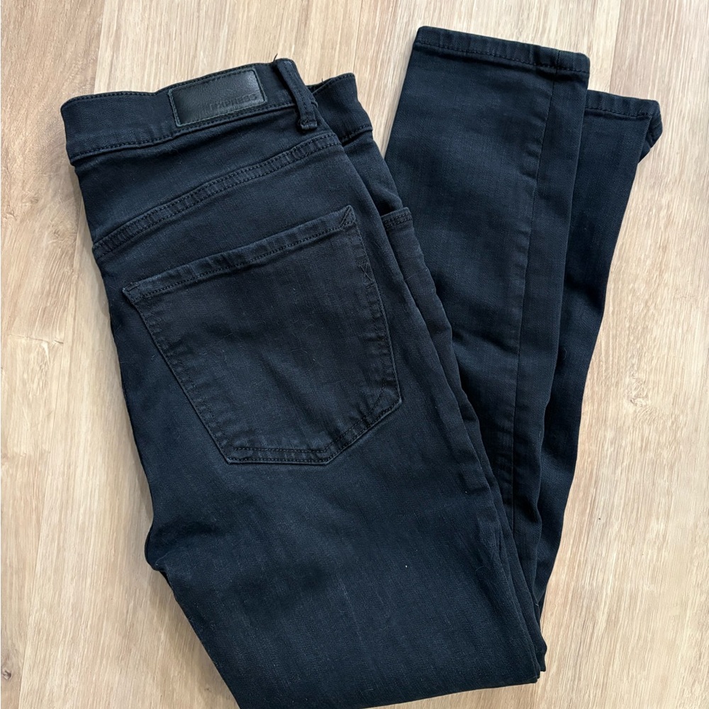 Express Black Ankle Jeans